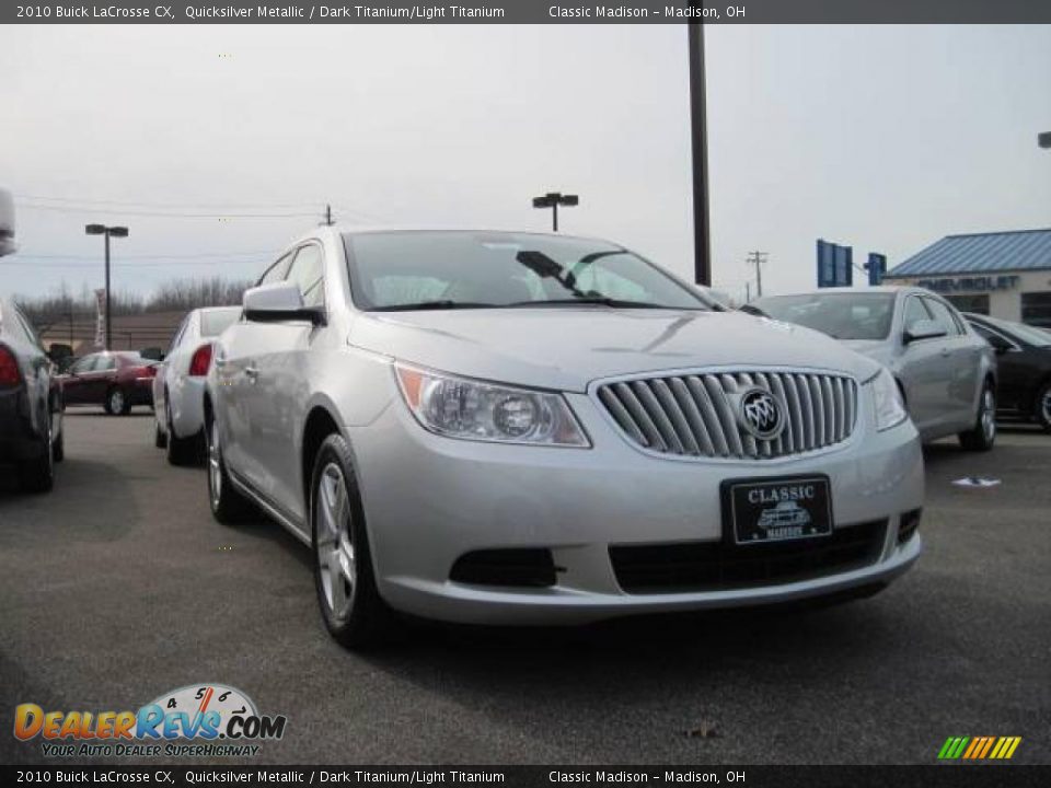 2010 Buick LaCrosse CX Quicksilver Metallic / Dark Titanium/Light Titanium Photo #3