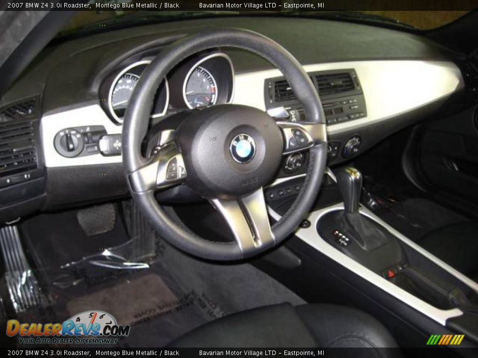 2007 BMW Z4 3.0i Roadster Montego Blue Metallic / Black Photo #11