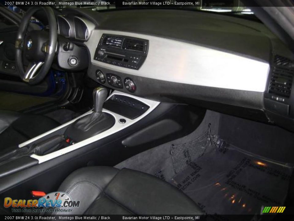 2007 BMW Z4 3.0i Roadster Montego Blue Metallic / Black Photo #14