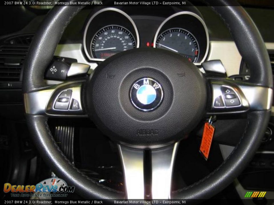 2007 BMW Z4 3.0i Roadster Montego Blue Metallic / Black Photo #18