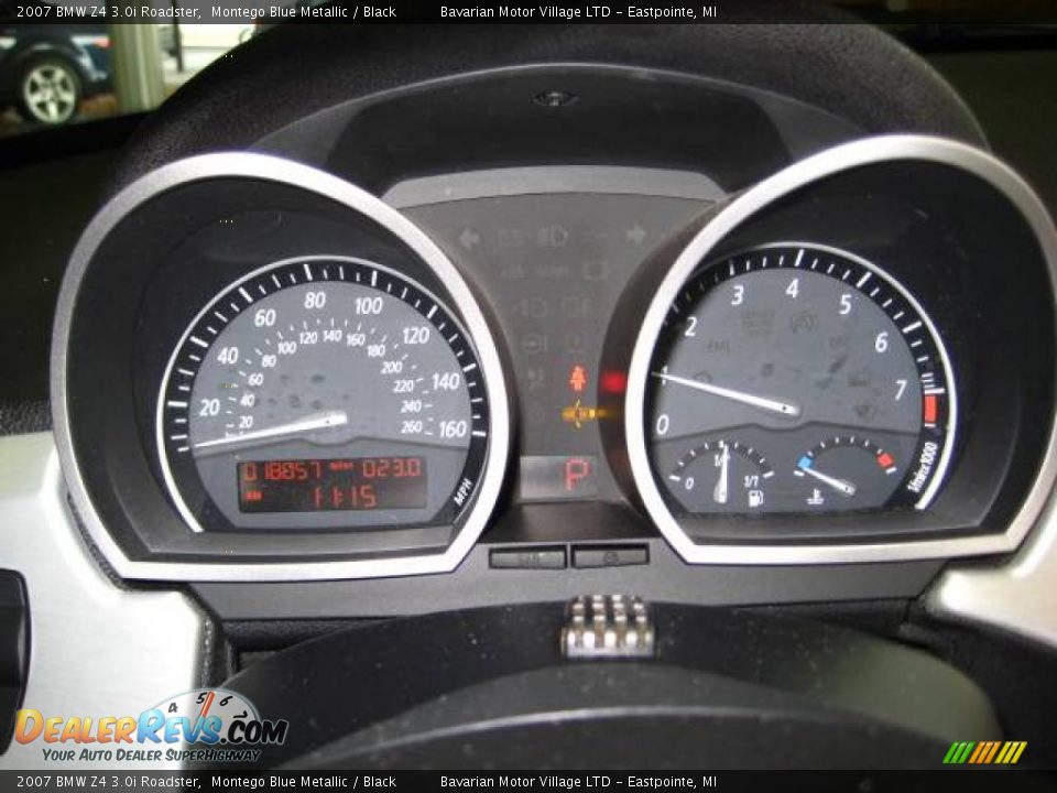 2007 BMW Z4 3.0i Roadster Montego Blue Metallic / Black Photo #19