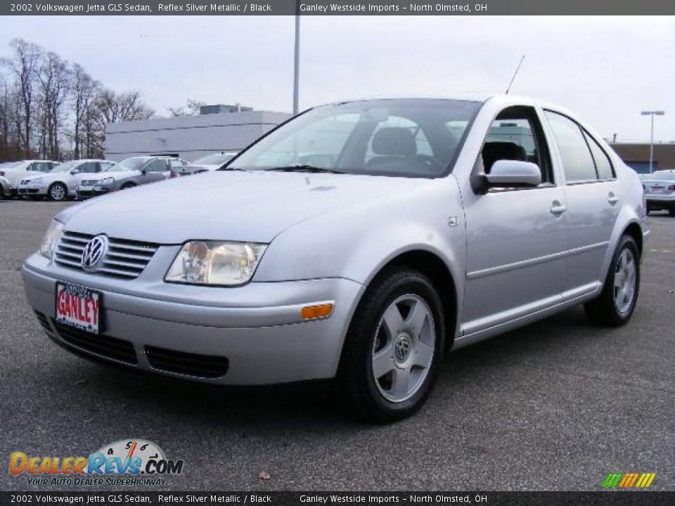 2002 Volkswagen Jetta GLS Sedan Reflex Silver Metallic / Black Photo #1