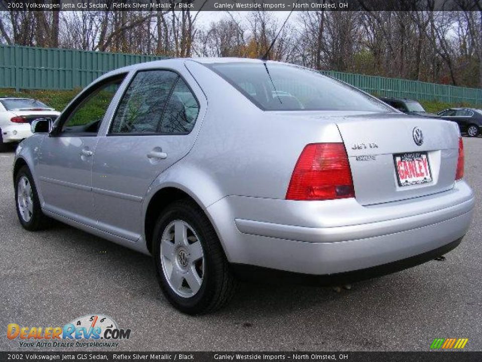 2002 Volkswagen Jetta GLS Sedan Reflex Silver Metallic / Black Photo #3