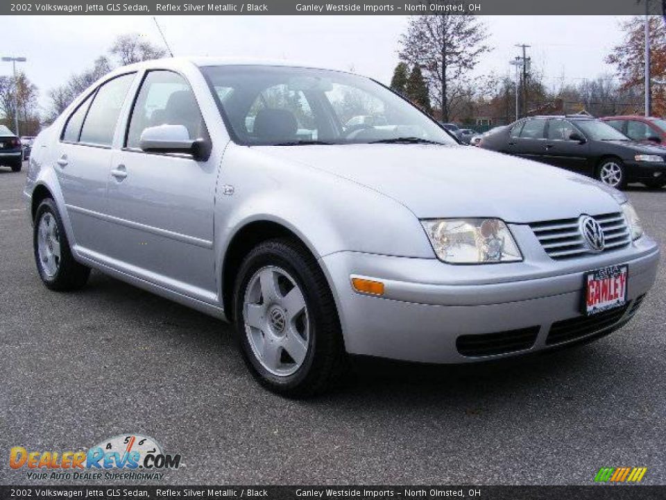 2002 Volkswagen Jetta GLS Sedan Reflex Silver Metallic / Black Photo #7