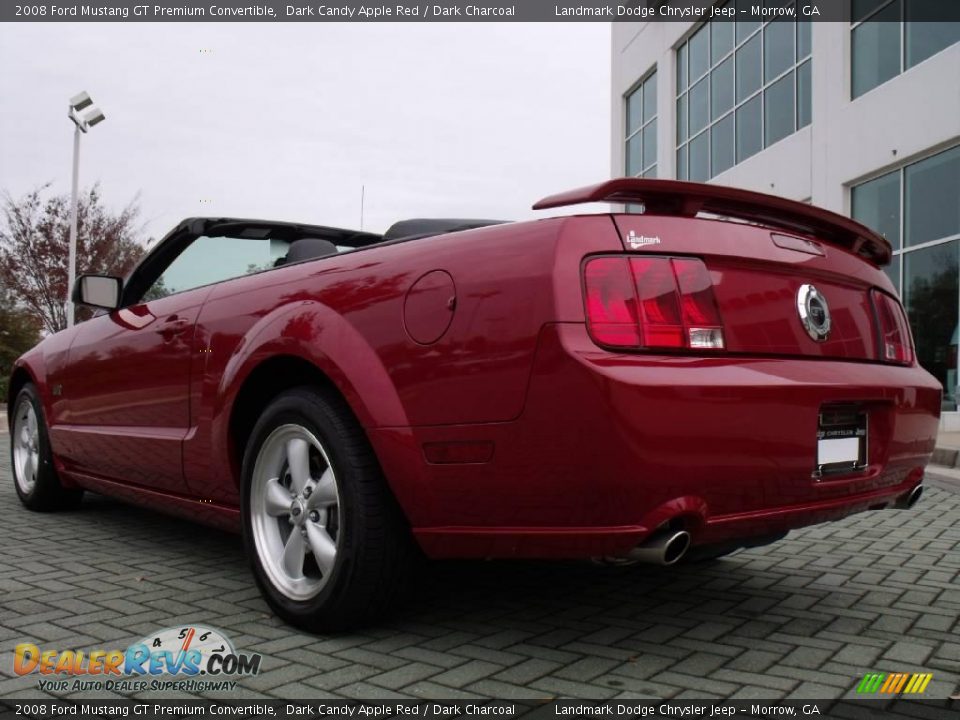 2008 Ford Mustang GT Premium Convertible Dark Candy Apple Red / Dark Charcoal Photo #3