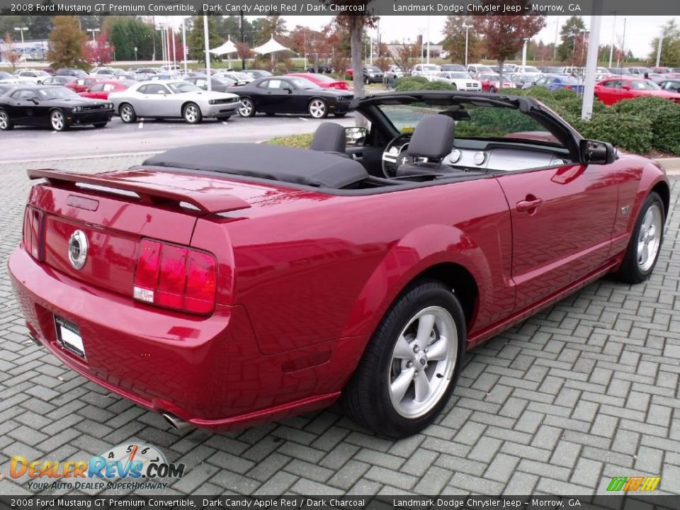 2008 Ford Mustang GT Premium Convertible Dark Candy Apple Red / Dark Charcoal Photo #5