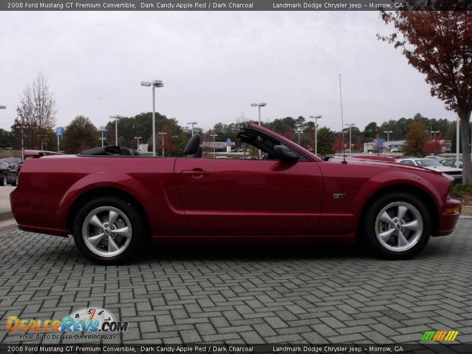 2008 Ford Mustang GT Premium Convertible Dark Candy Apple Red / Dark Charcoal Photo #6