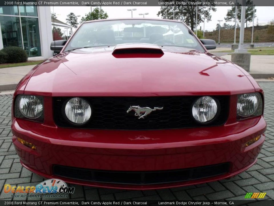 2008 Ford Mustang GT Premium Convertible Dark Candy Apple Red / Dark Charcoal Photo #8