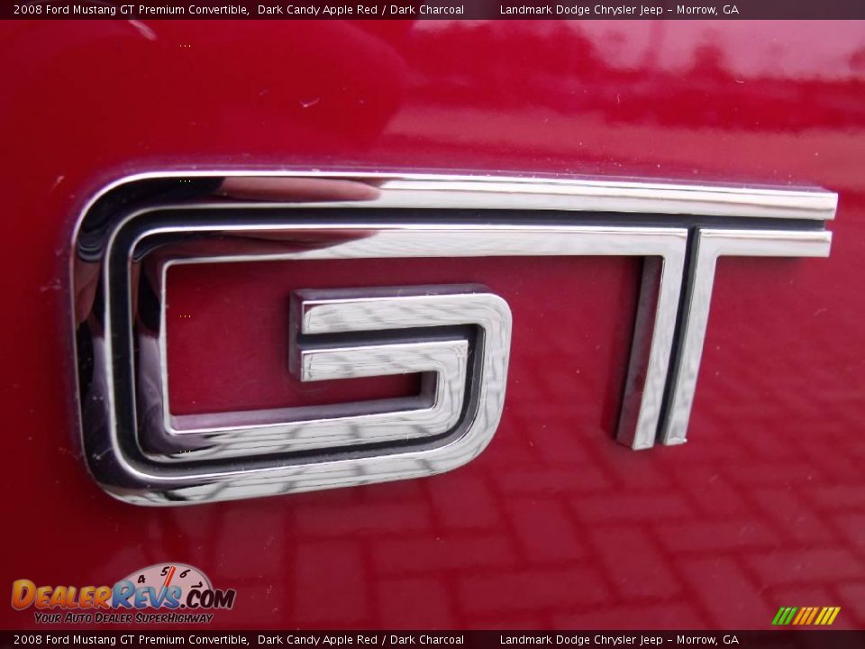 2008 Ford Mustang GT Premium Convertible Dark Candy Apple Red / Dark Charcoal Photo #10