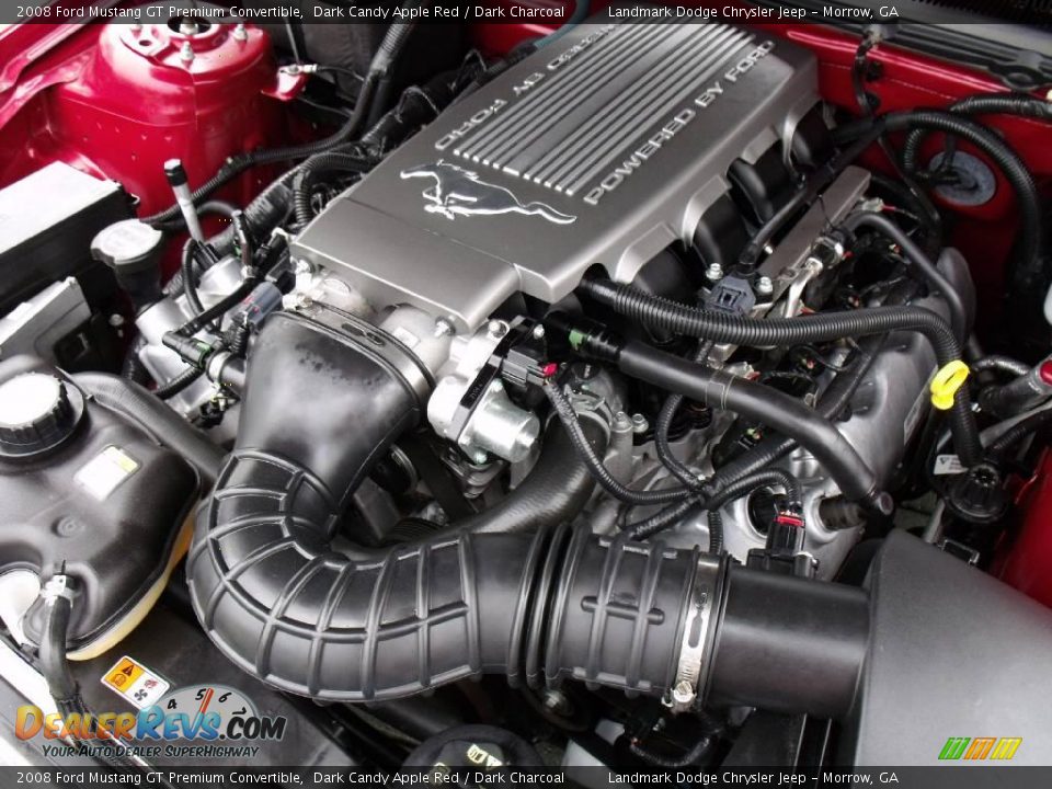 2008 Ford Mustang GT Premium Convertible Dark Candy Apple Red / Dark Charcoal Photo #21