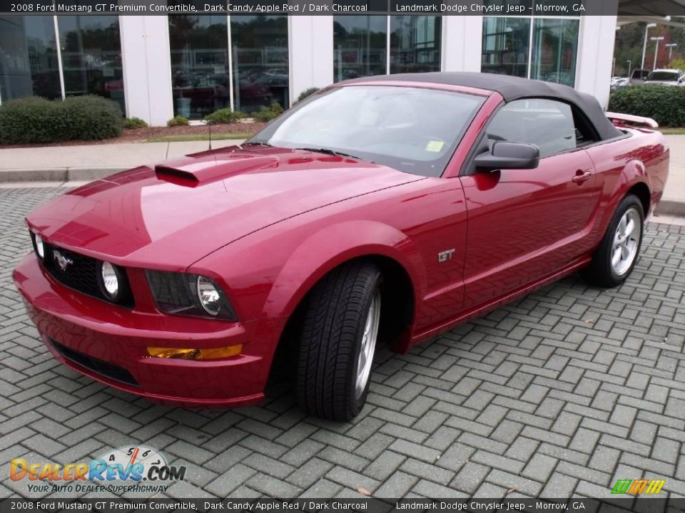 2008 Ford Mustang GT Premium Convertible Dark Candy Apple Red / Dark Charcoal Photo #23