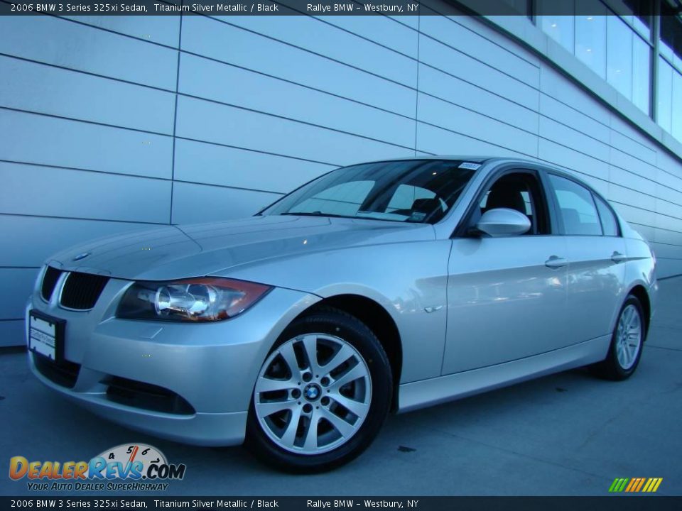 2006 BMW 3 Series 325xi Sedan Titanium Silver Metallic / Black Photo #1