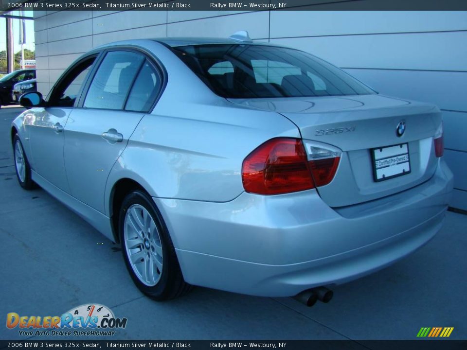 2006 BMW 3 Series 325xi Sedan Titanium Silver Metallic / Black Photo #4