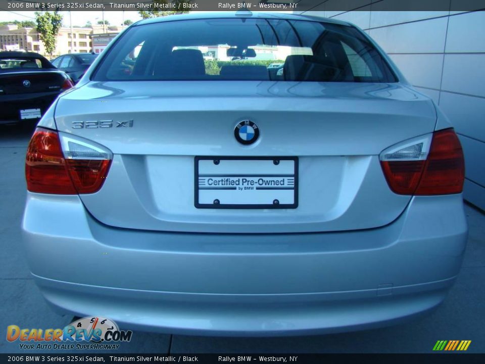 2006 BMW 3 Series 325xi Sedan Titanium Silver Metallic / Black Photo #5