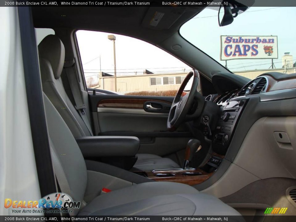 2008 Buick Enclave CXL AWD White Diamond Tri Coat / Titanium/Dark Titanium Photo #15