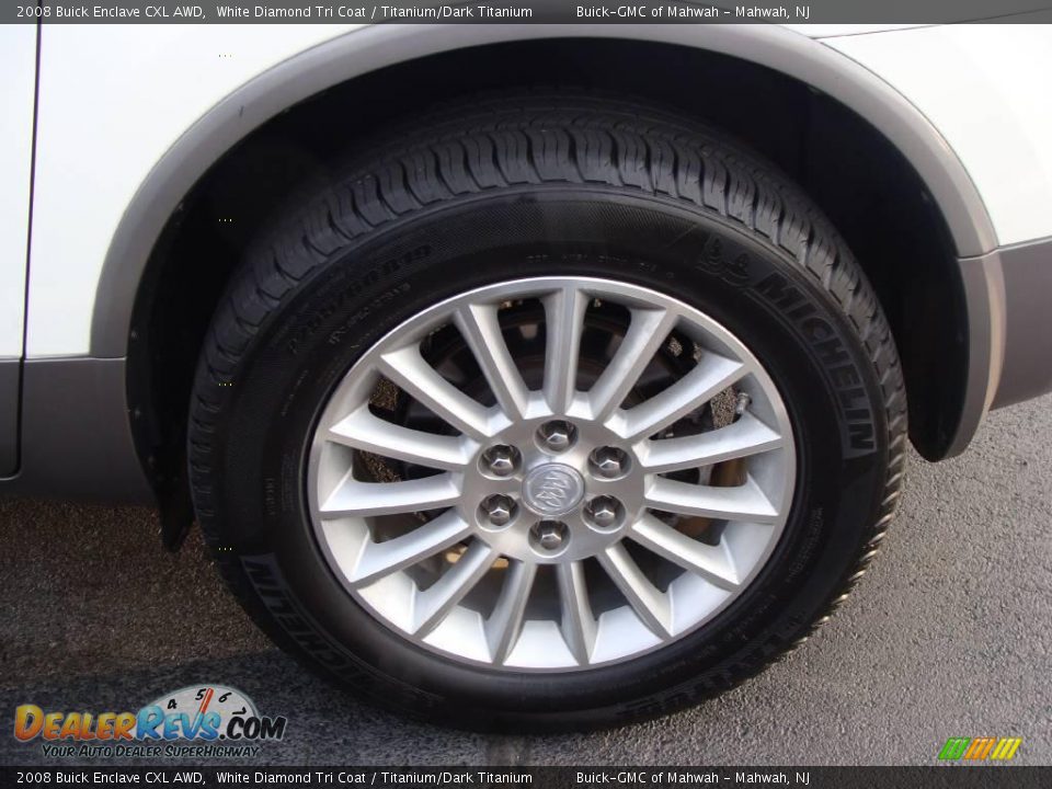 2008 Buick Enclave CXL AWD White Diamond Tri Coat / Titanium/Dark Titanium Photo #24