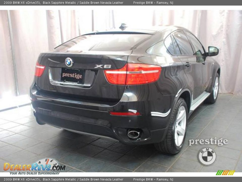2009 BMW X6 xDrive35i Black Sapphire Metallic / Saddle Brown Nevada Leather Photo #2