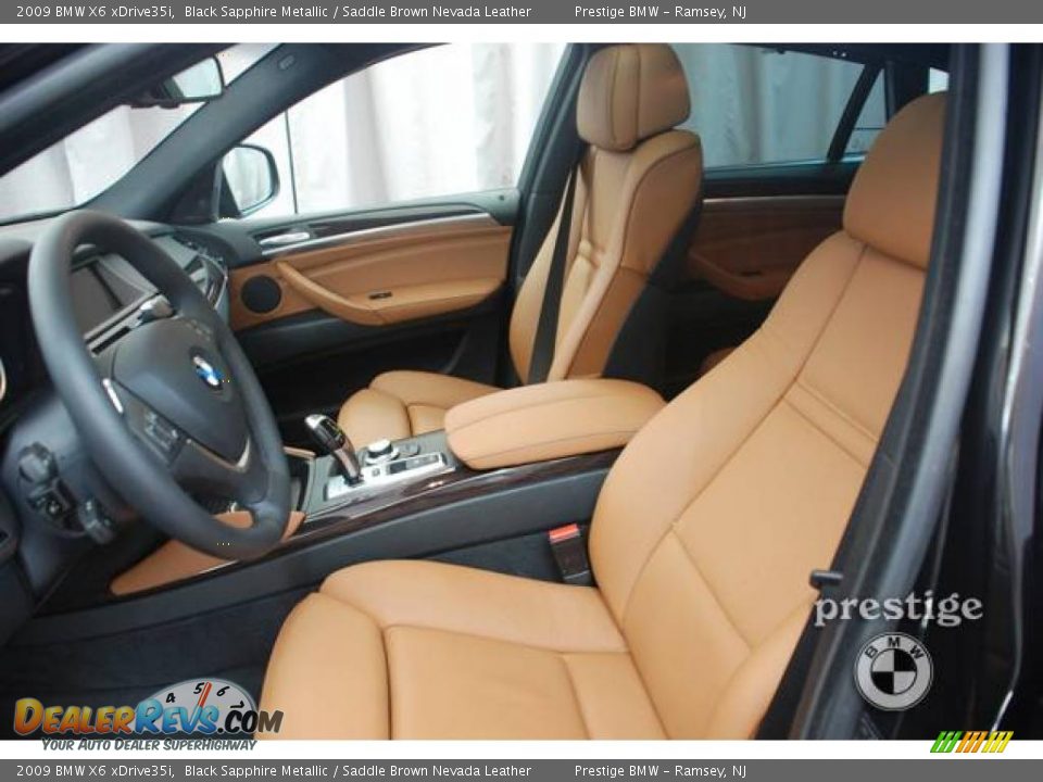 2009 BMW X6 xDrive35i Black Sapphire Metallic / Saddle Brown Nevada Leather Photo #4