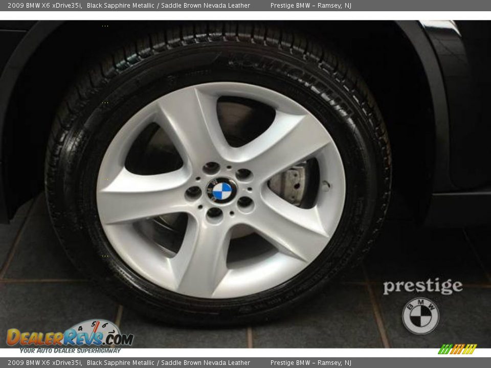 2009 BMW X6 xDrive35i Black Sapphire Metallic / Saddle Brown Nevada Leather Photo #7