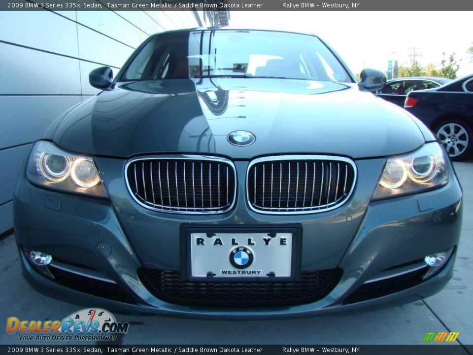2009 BMW 3 Series 335xi Sedan Tasman Green Metallic / Saddle Brown Dakota Leather Photo #2