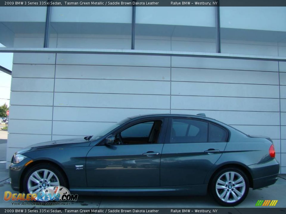 2009 BMW 3 Series 335xi Sedan Tasman Green Metallic / Saddle Brown Dakota Leather Photo #3