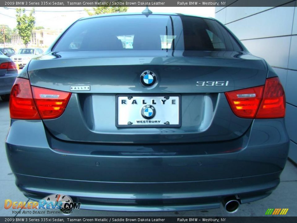 2009 BMW 3 Series 335xi Sedan Tasman Green Metallic / Saddle Brown Dakota Leather Photo #5