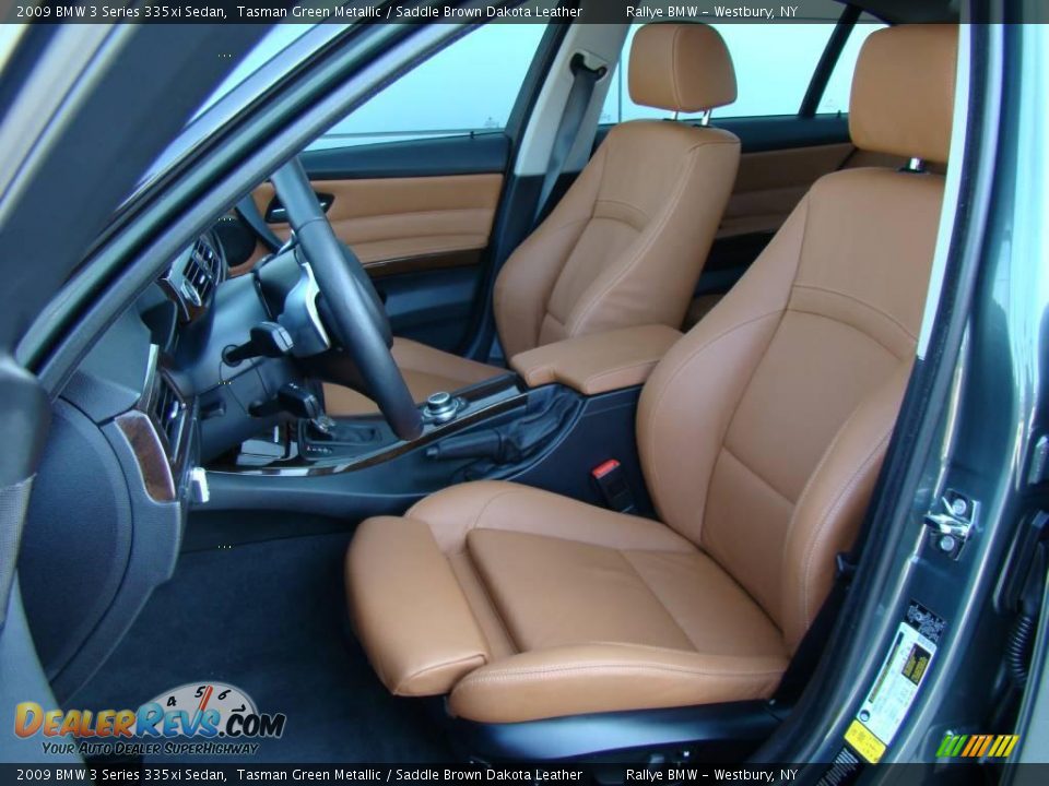 2009 BMW 3 Series 335xi Sedan Tasman Green Metallic / Saddle Brown Dakota Leather Photo #8