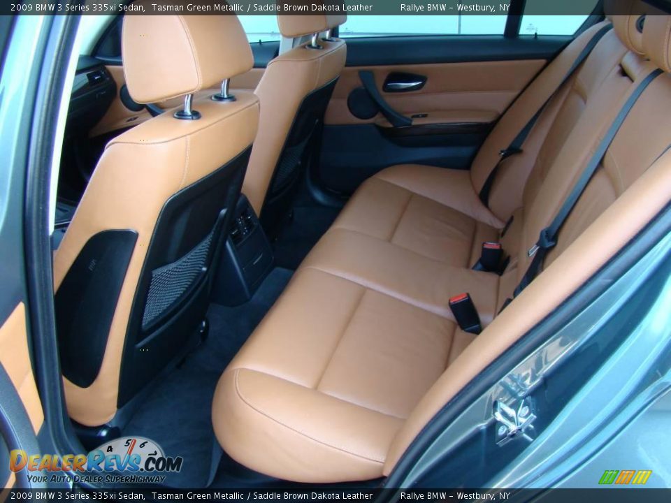 2009 BMW 3 Series 335xi Sedan Tasman Green Metallic / Saddle Brown Dakota Leather Photo #12