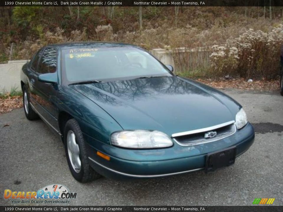 1999 Chevrolet Monte Carlo LS Dark Jade Green Metallic / Graphite Photo #1