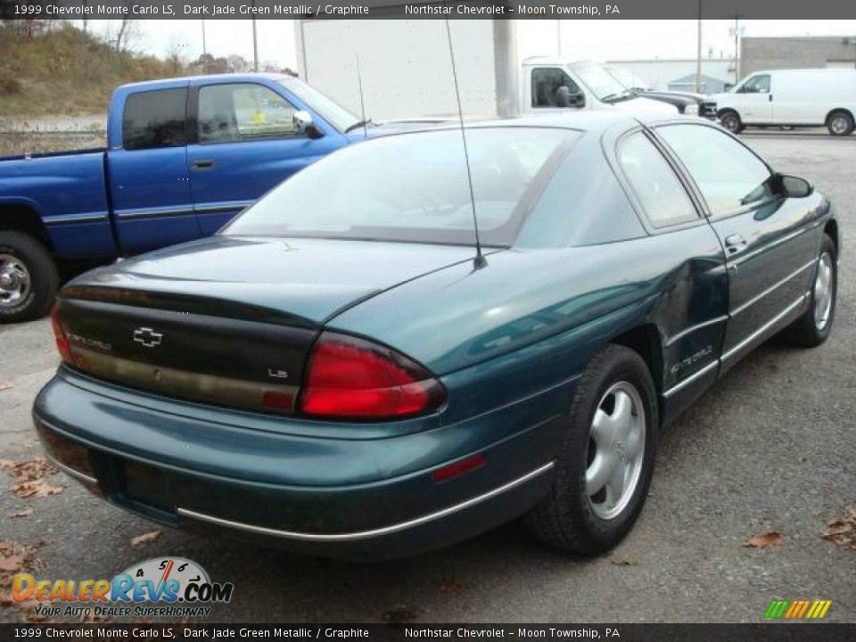 1999 Chevrolet Monte Carlo LS Dark Jade Green Metallic / Graphite Photo #2