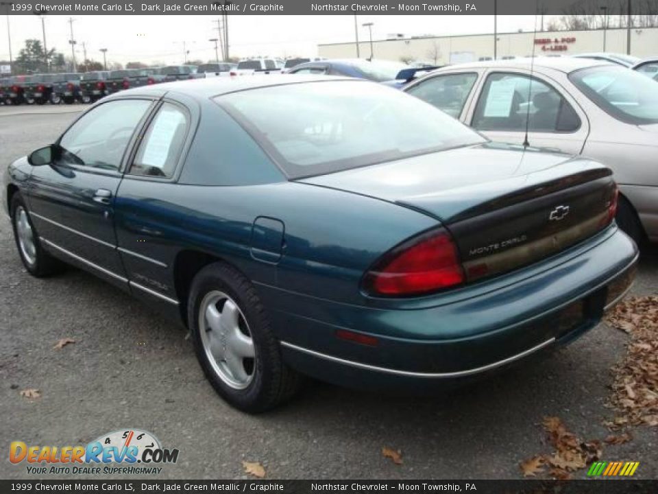 1999 Chevrolet Monte Carlo LS Dark Jade Green Metallic / Graphite Photo #3
