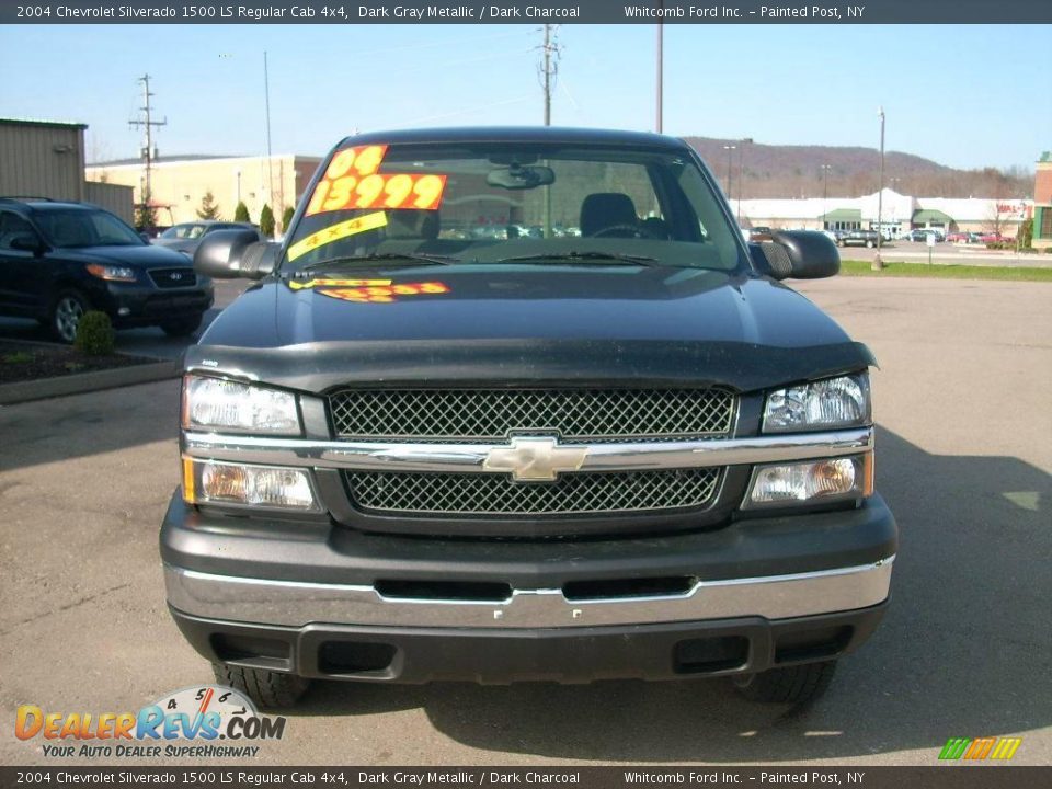 2004 Chevrolet Silverado 1500 LS Regular Cab 4x4 Dark Gray Metallic / Dark Charcoal Photo #2