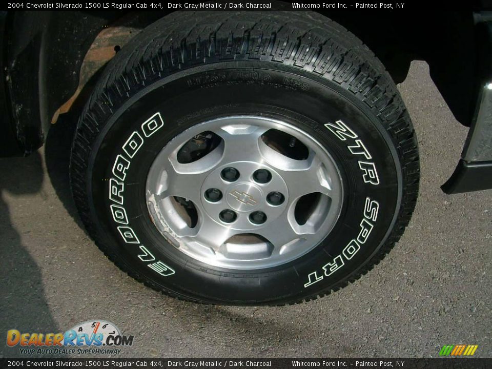 2004 Chevrolet Silverado 1500 LS Regular Cab 4x4 Dark Gray Metallic / Dark Charcoal Photo #5