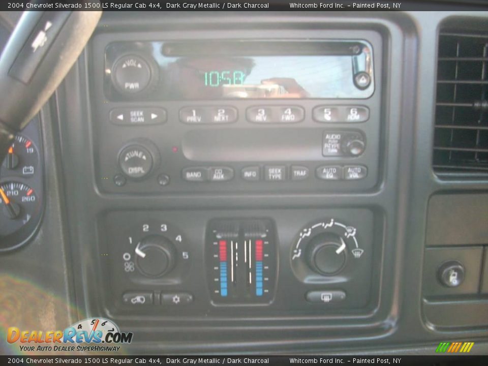 2004 Chevrolet Silverado 1500 LS Regular Cab 4x4 Dark Gray Metallic / Dark Charcoal Photo #12