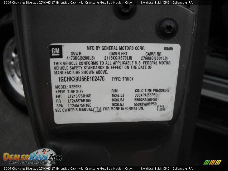 2006 Chevrolet Silverado 2500HD LT Extended Cab 4x4 Graystone Metallic / Medium Gray Photo #9