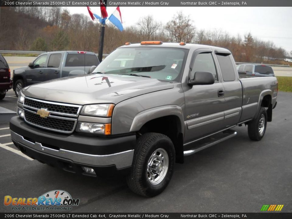 2006 Chevrolet Silverado 2500HD LT Extended Cab 4x4 Graystone Metallic / Medium Gray Photo #14
