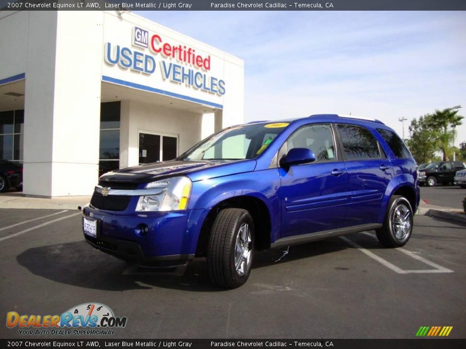 2007 Chevrolet Equinox LT AWD Laser Blue Metallic / Light Gray Photo #1
