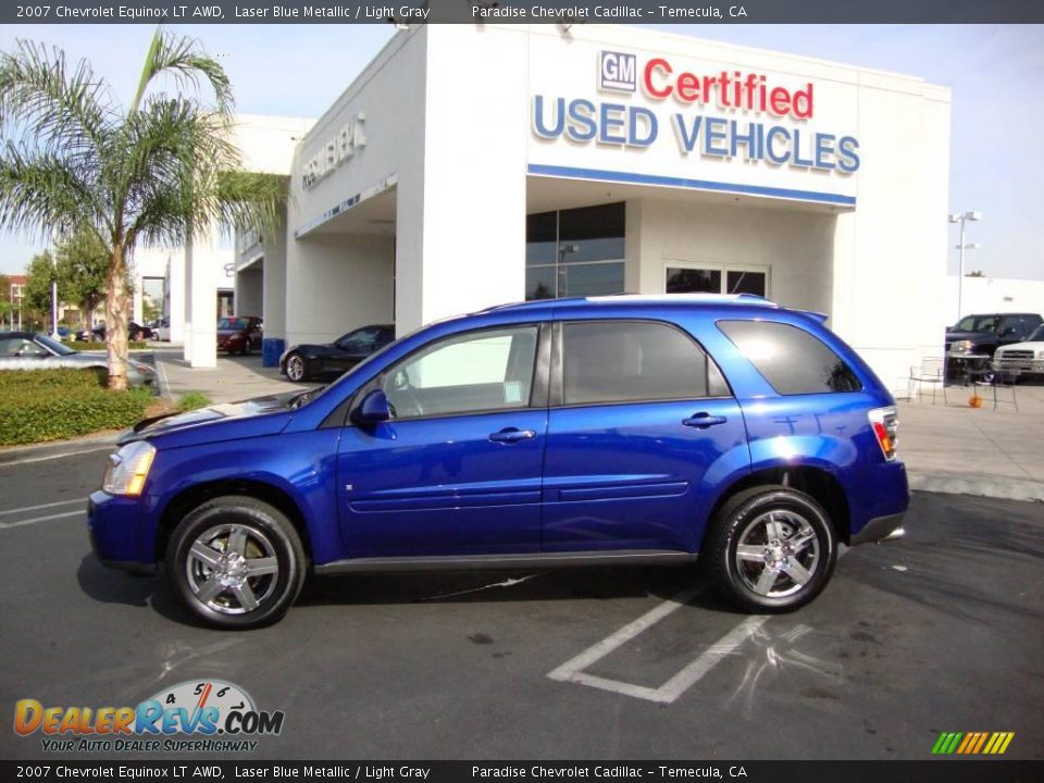 2007 Chevrolet Equinox LT AWD Laser Blue Metallic / Light Gray Photo #2