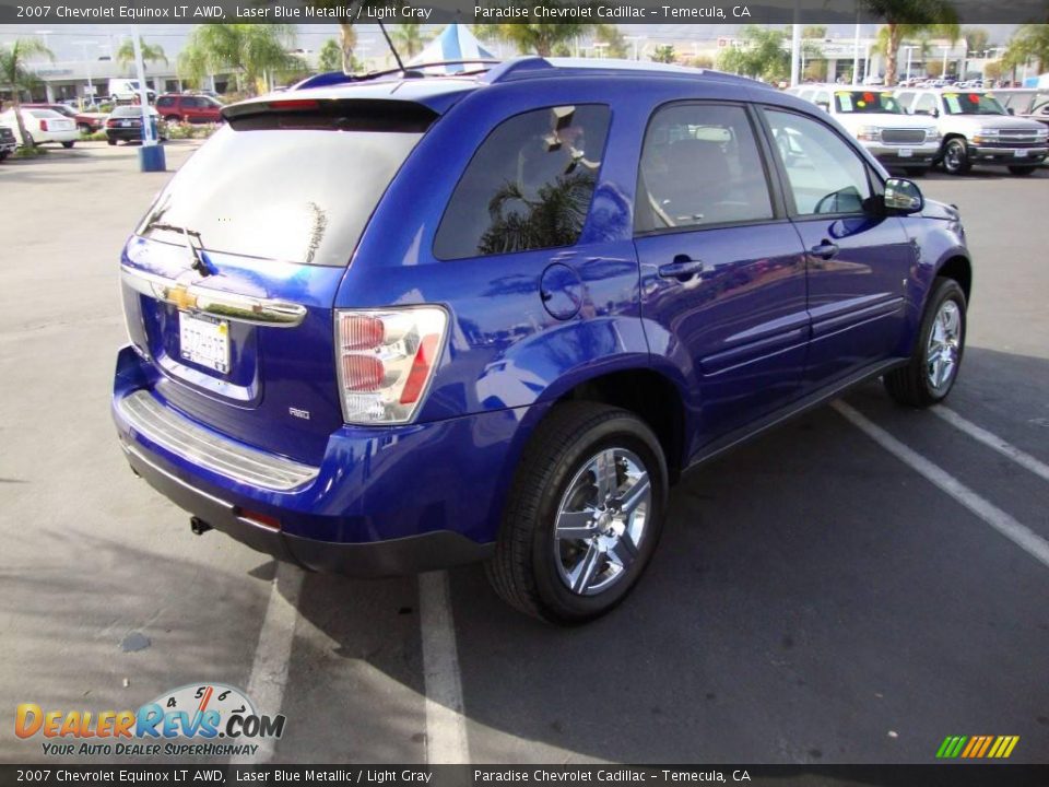 2007 Chevrolet Equinox LT AWD Laser Blue Metallic / Light Gray Photo #3