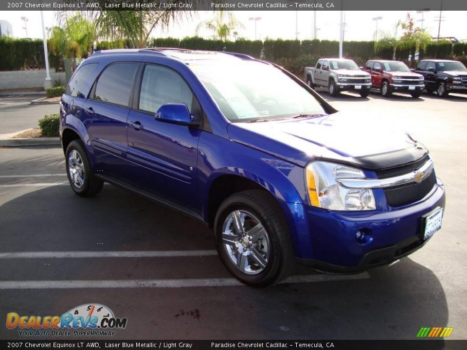 2007 Chevrolet Equinox LT AWD Laser Blue Metallic / Light Gray Photo #4