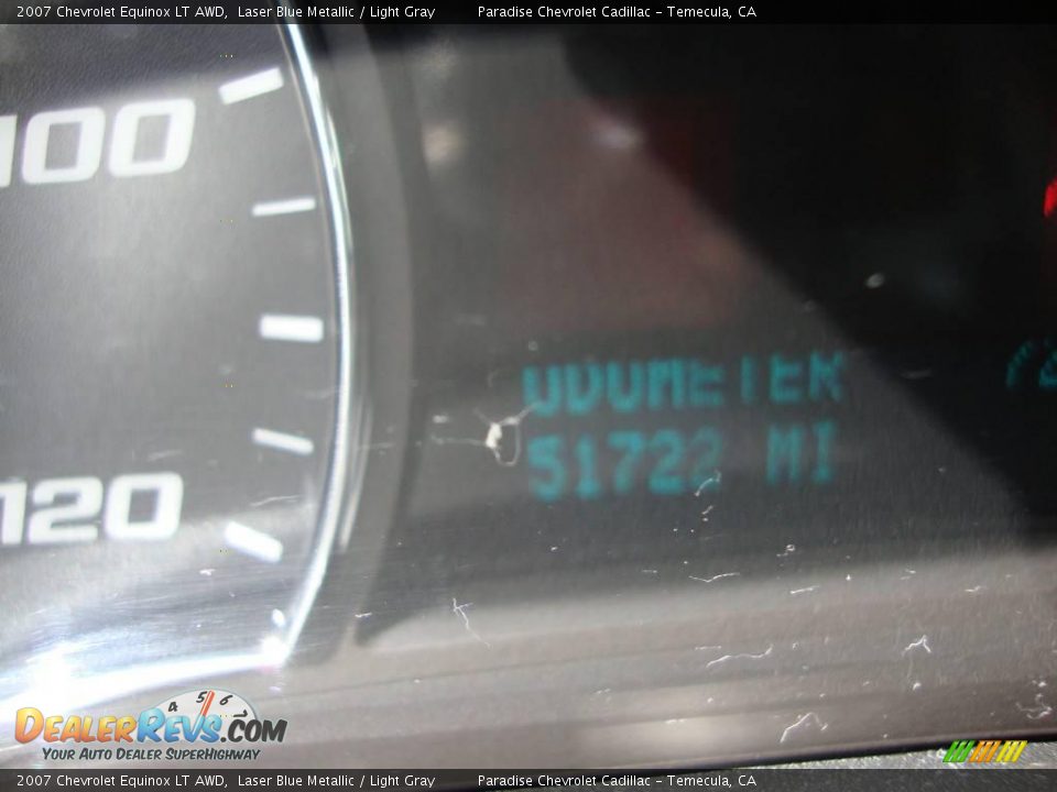 2007 Chevrolet Equinox LT AWD Laser Blue Metallic / Light Gray Photo #8