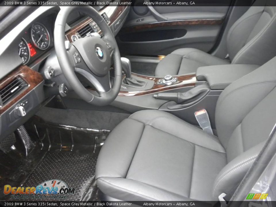 2009 BMW 3 Series 335i Sedan Space Grey Metallic / Black Dakota Leather Photo #6