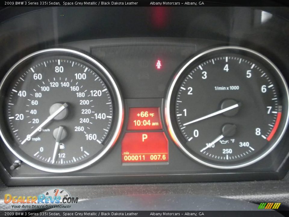 2009 BMW 3 Series 335i Sedan Space Grey Metallic / Black Dakota Leather Photo #14