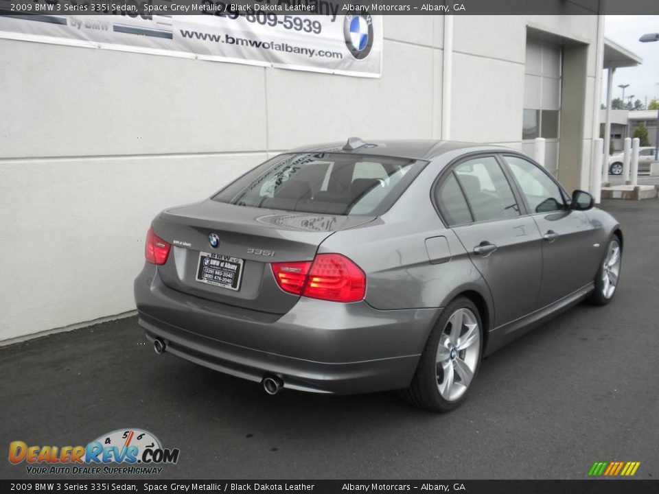 2009 BMW 3 Series 335i Sedan Space Grey Metallic / Black Dakota Leather Photo #21