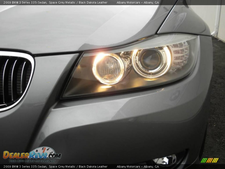 2009 BMW 3 Series 335i Sedan Space Grey Metallic / Black Dakota Leather Photo #24