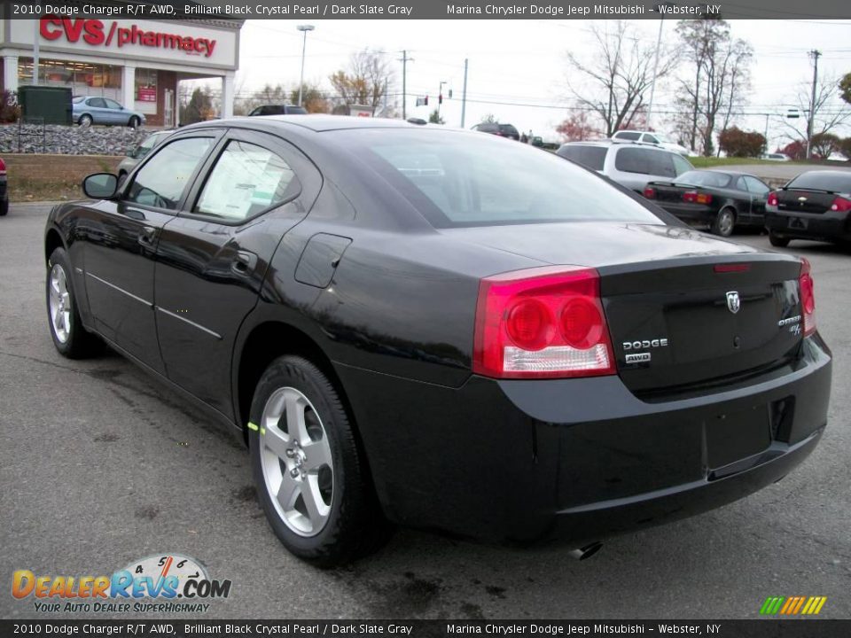 2010 Dodge Charger R/T AWD Brilliant Black Crystal Pearl / Dark Slate Gray Photo #3