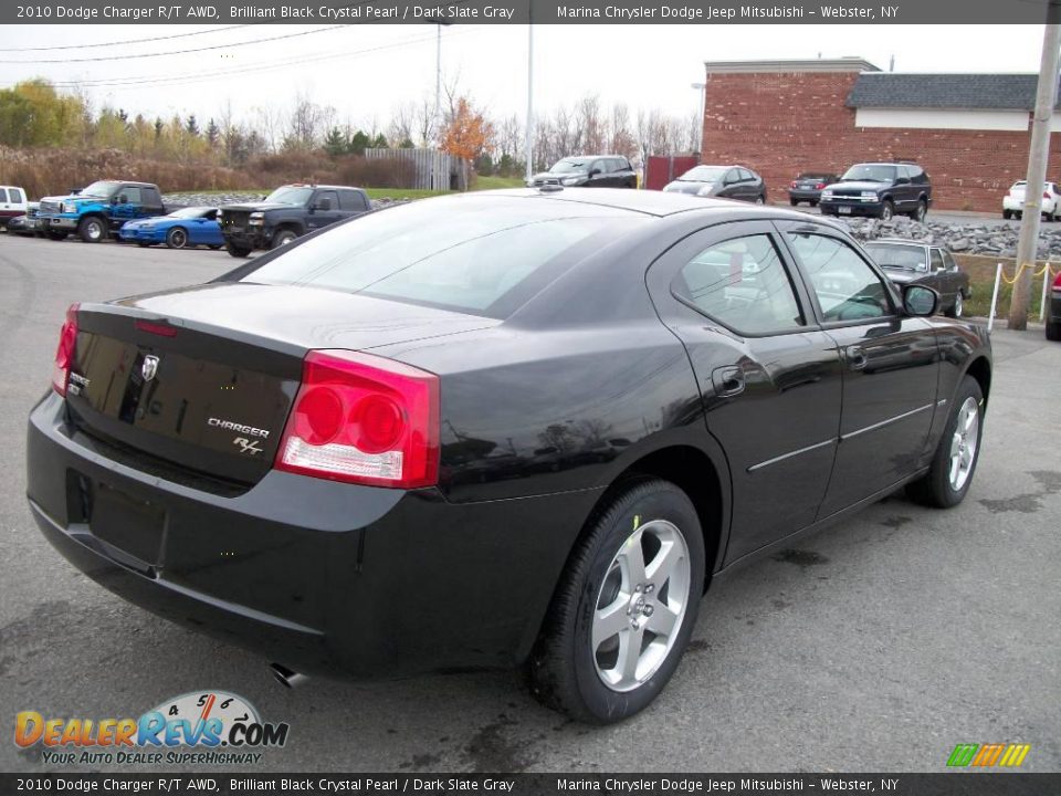 2010 Dodge Charger R/T AWD Brilliant Black Crystal Pearl / Dark Slate Gray Photo #5