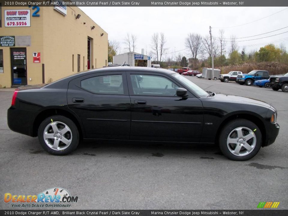 2010 Dodge Charger R/T AWD Brilliant Black Crystal Pearl / Dark Slate Gray Photo #6