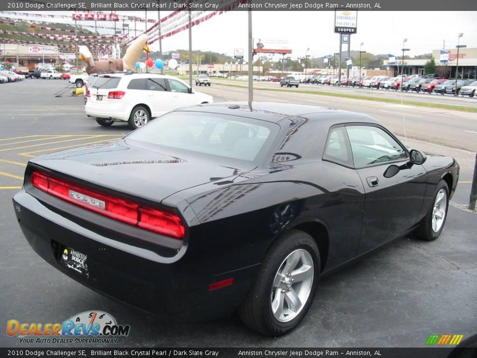 2010 Dodge Challenger SE Brilliant Black Crystal Pearl / Dark Slate Gray Photo #6