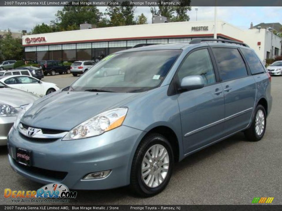 2007 Toyota Sienna XLE Limited AWD Blue Mirage Metallic / Stone Photo #1
